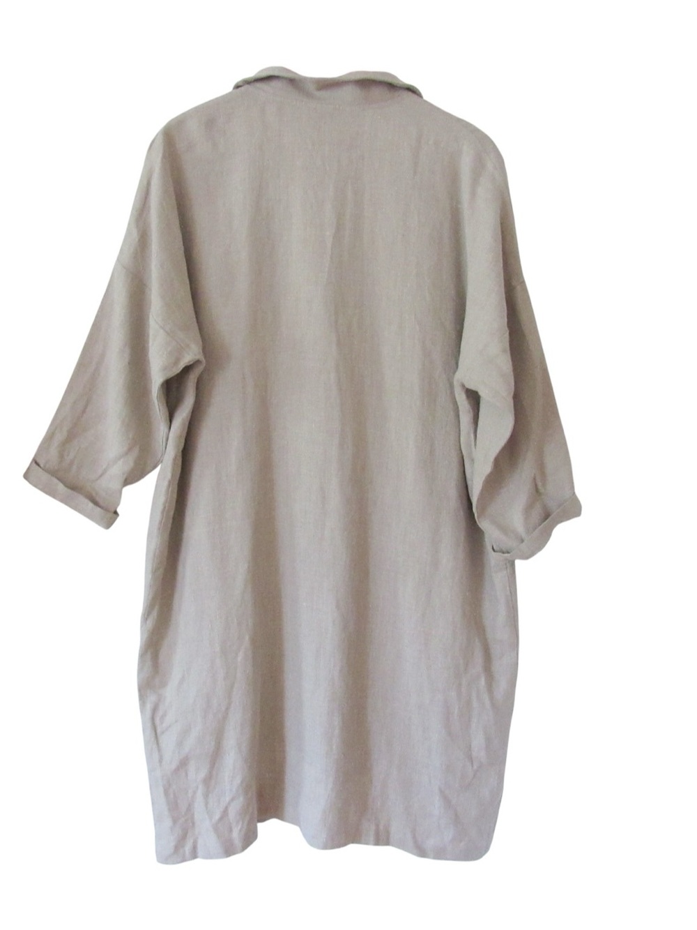 Old Linen Mill Linen Jacket XS/S Relaxed Oversized Boxy Pockets Lagenlook - Picture 6 of 9
